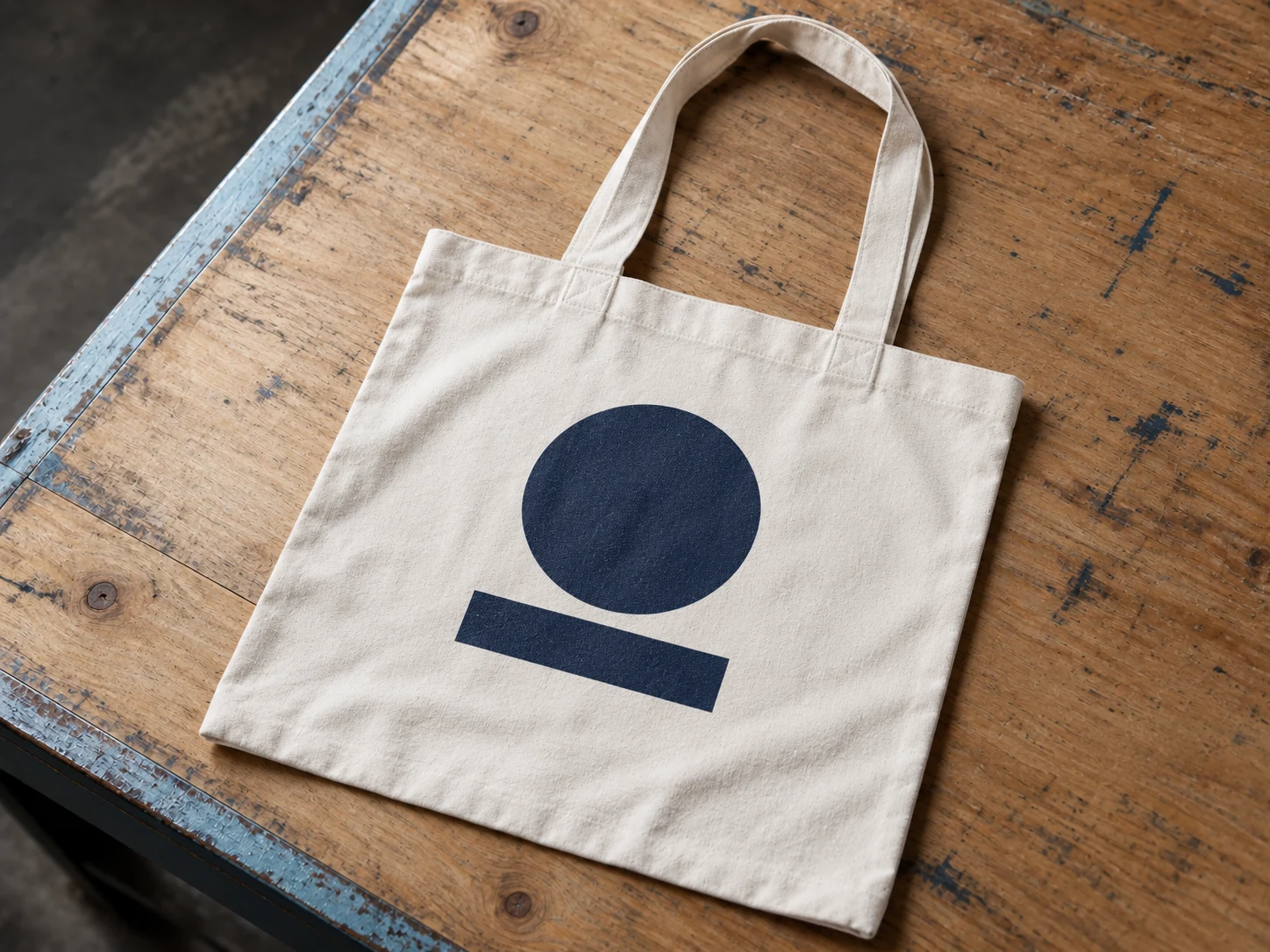 Tote Bag: front, generated example print mockup
