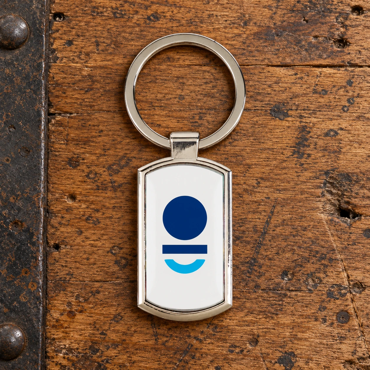 Keyring: front, generated example print mockup