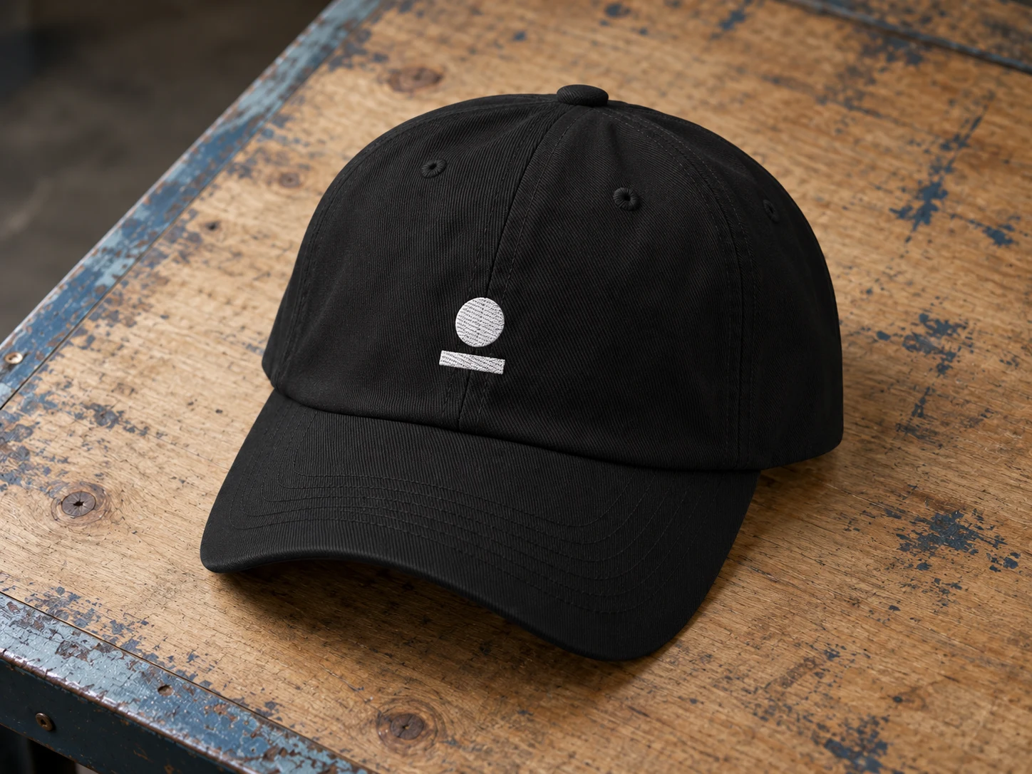 Cap: front, generated example print mockup