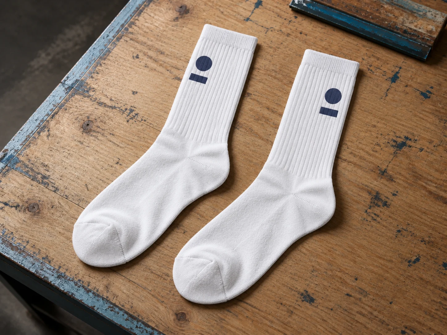 Socks: front, generated example print mockup